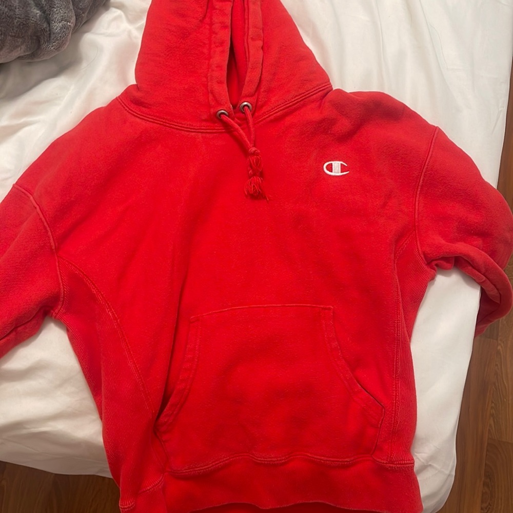 NEVER WORN! Red Champion Hoodie